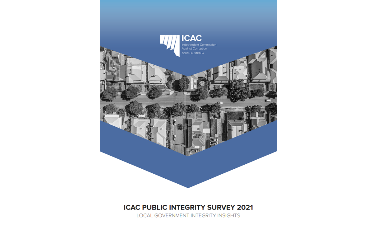 Cover of the ICAC Public Integrity Survey 2021: Local Government Integrity Insights